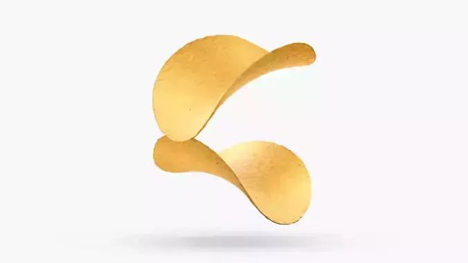 Pringles Potato Chips Low-poly 3D model