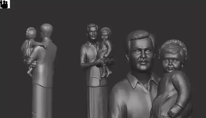 miniature 3D print model