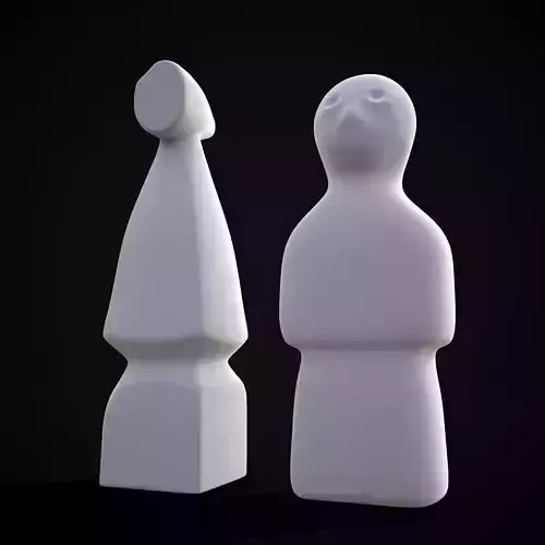 Medieval Wooden Dolls