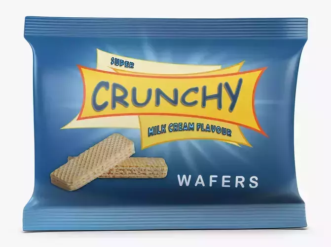 Wafers Crunchy Packaging Simple M 1
