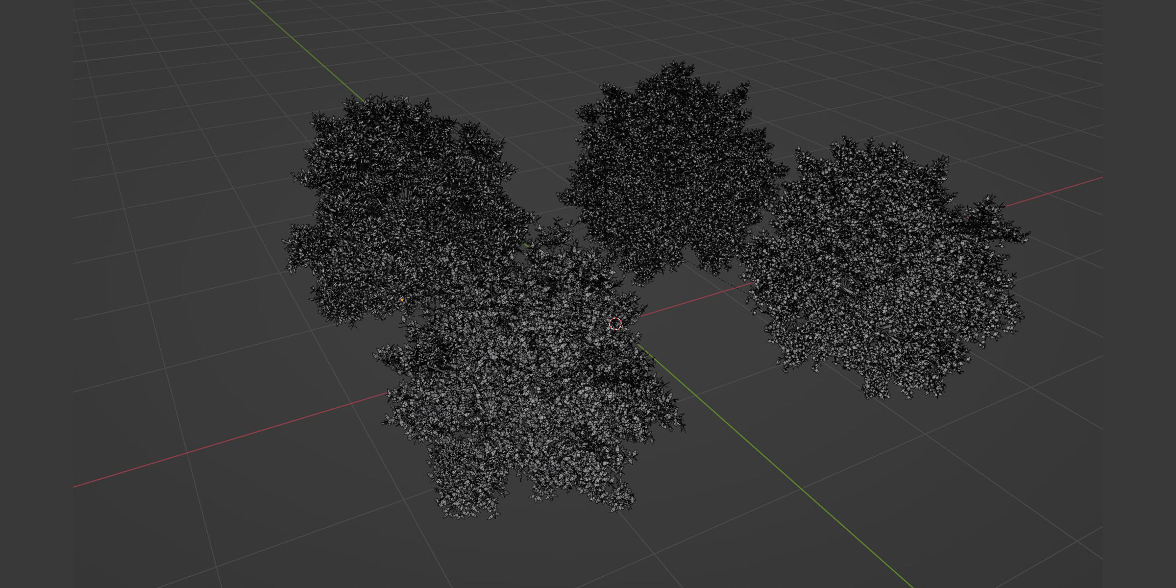 Outdoor Bushes Collection vol 89-Blender 3D model_4