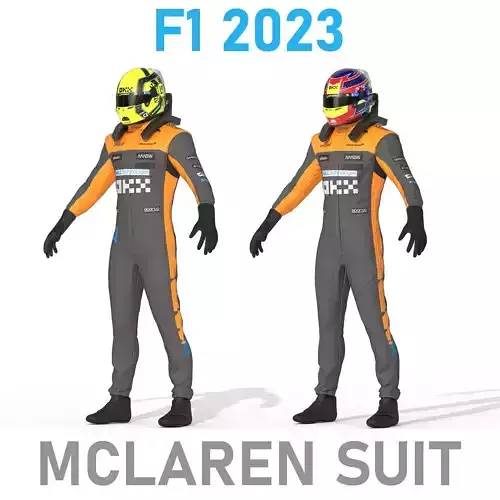 F1 McLaren Suit 2023 3D model