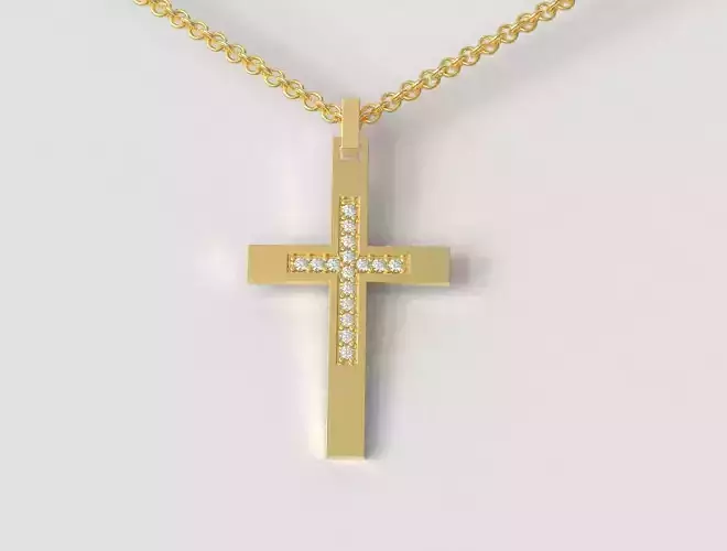 Cross Diamond Pendant