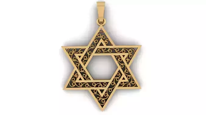 DAVI STAR PENDANT 31mm