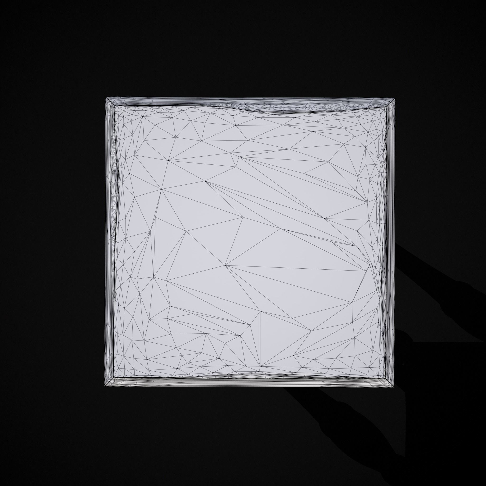 Square Marble Table 3D print model_8