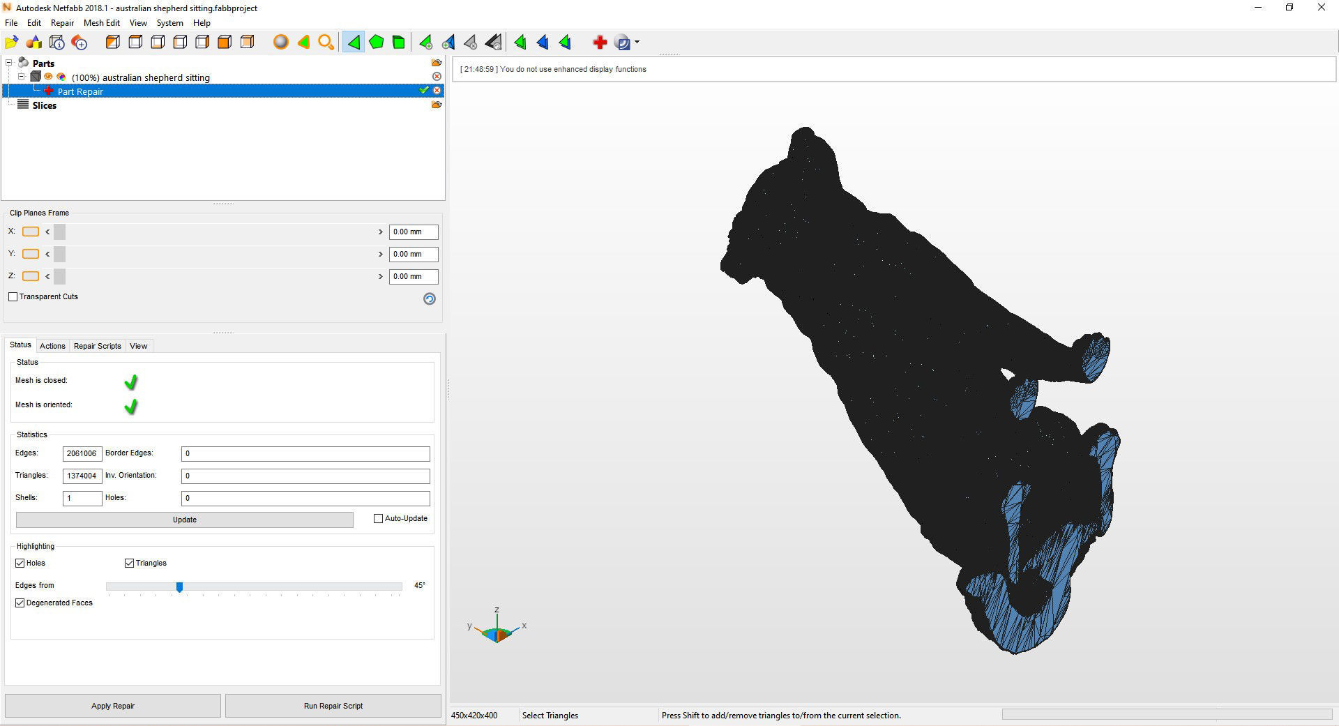 Australian shepherd sitting 3D print model_14