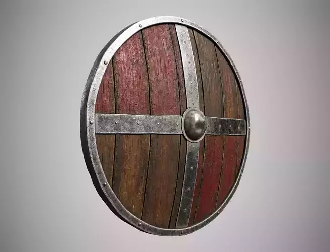 Wooden Medieval Shield AAA Iron Viking Shield