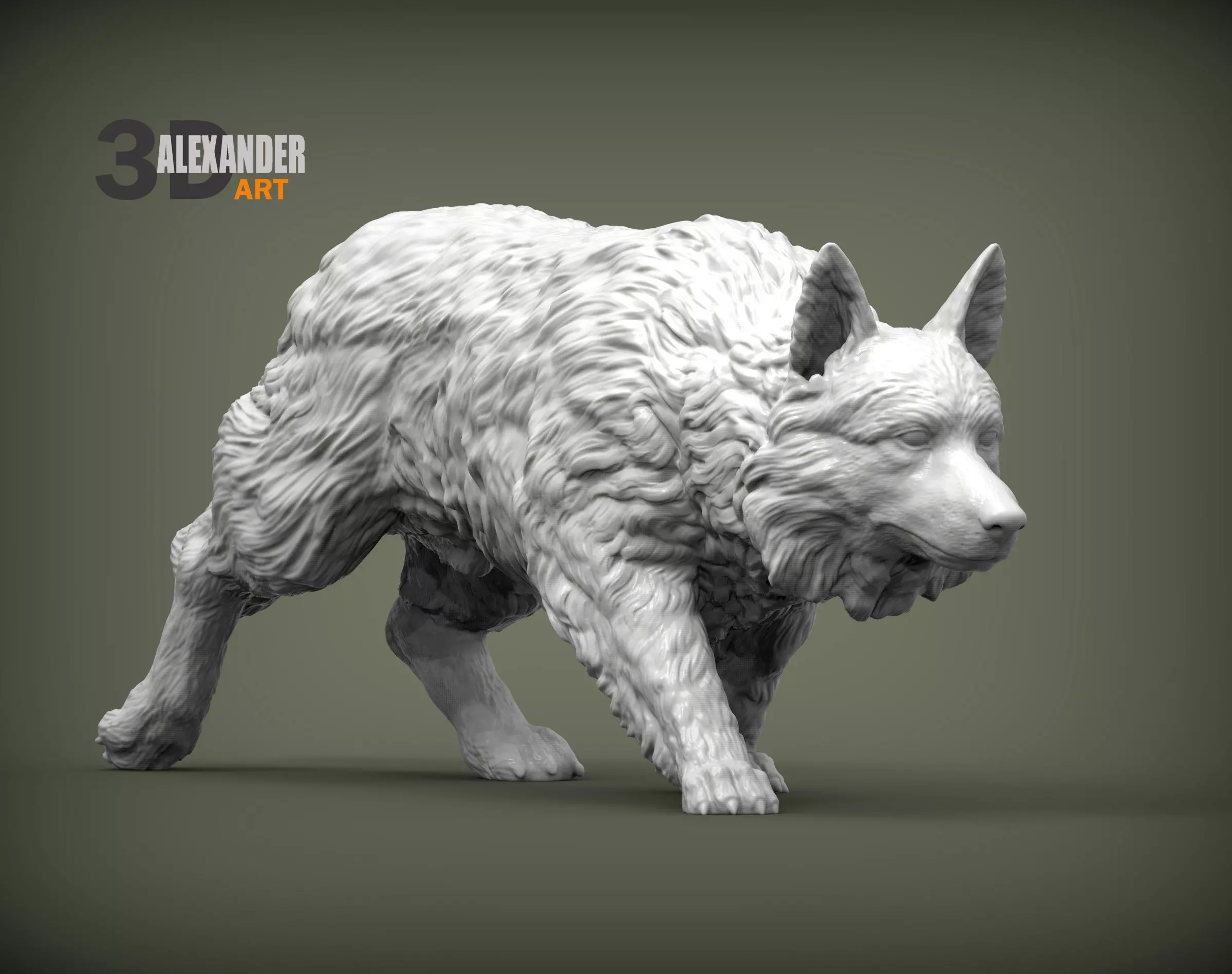 Border Collie 3D print model_0