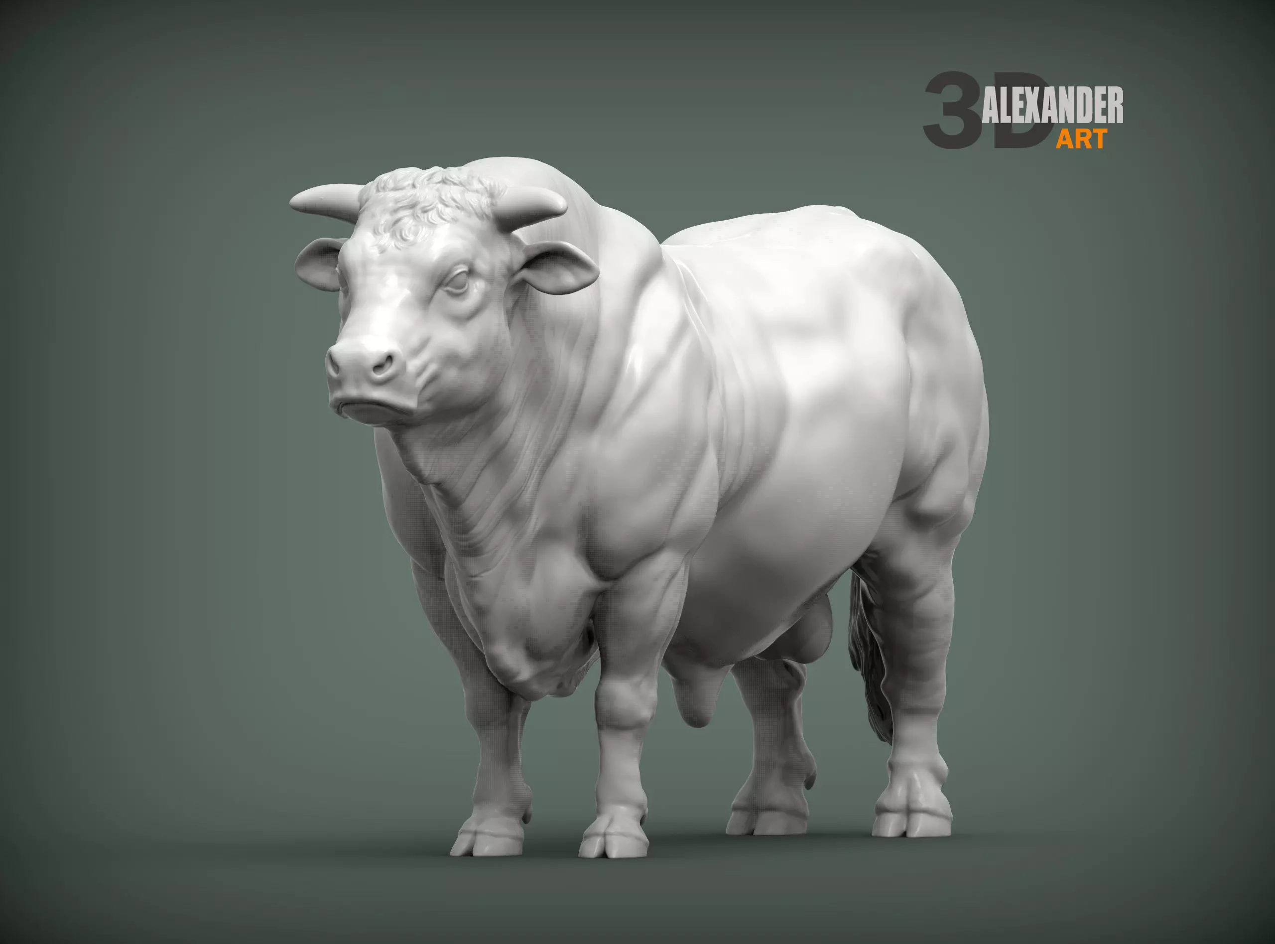 Charolais 3D print model_0
