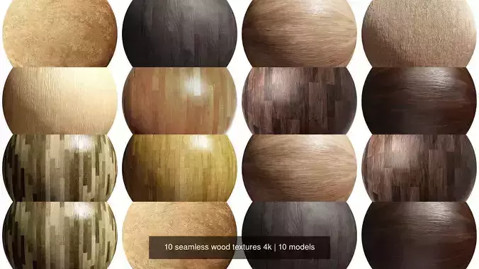 10 seamless wood textures 4k Texture