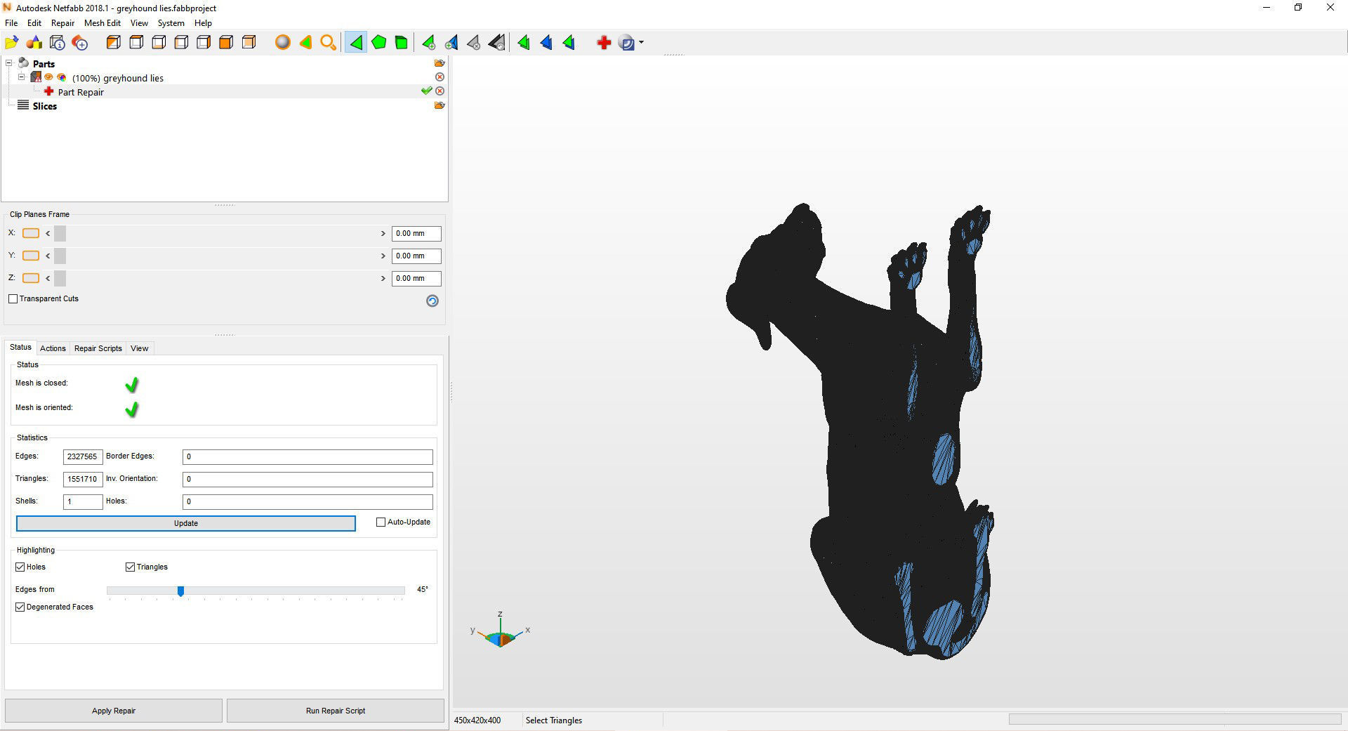 greyhound lies 3D print model_12