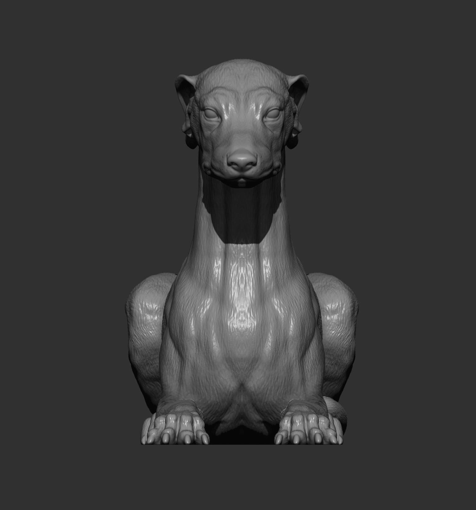 greyhound lies 3D print model_11