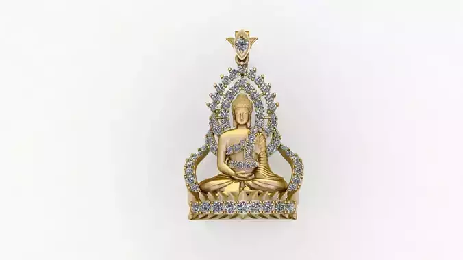 Buddha pendant 3D print model 3D print model