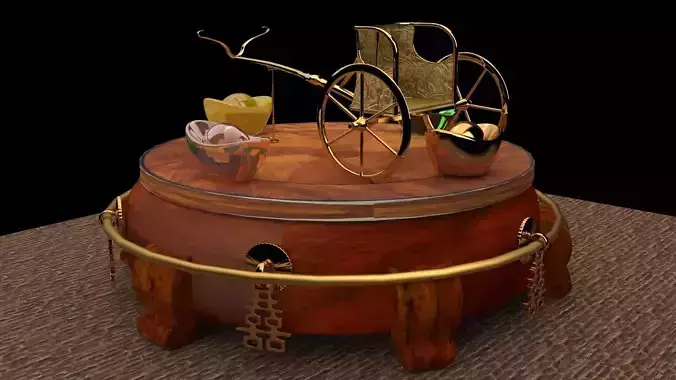 King Tut Chariot 3D model