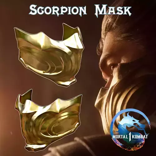 Scorpion Mask Mortal Kombat 1  3D print model