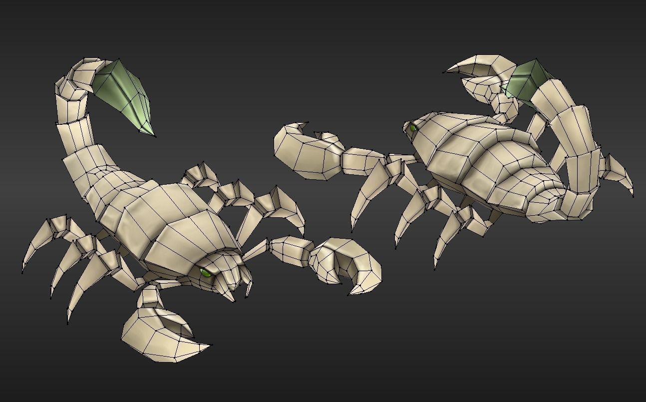 Desert Scorpion - Game Asset Low-poly 3D model_1