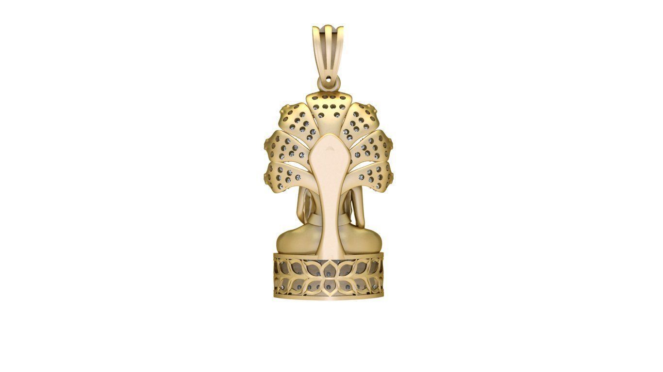 Buddha pendant 3D print model 3D print model_3
