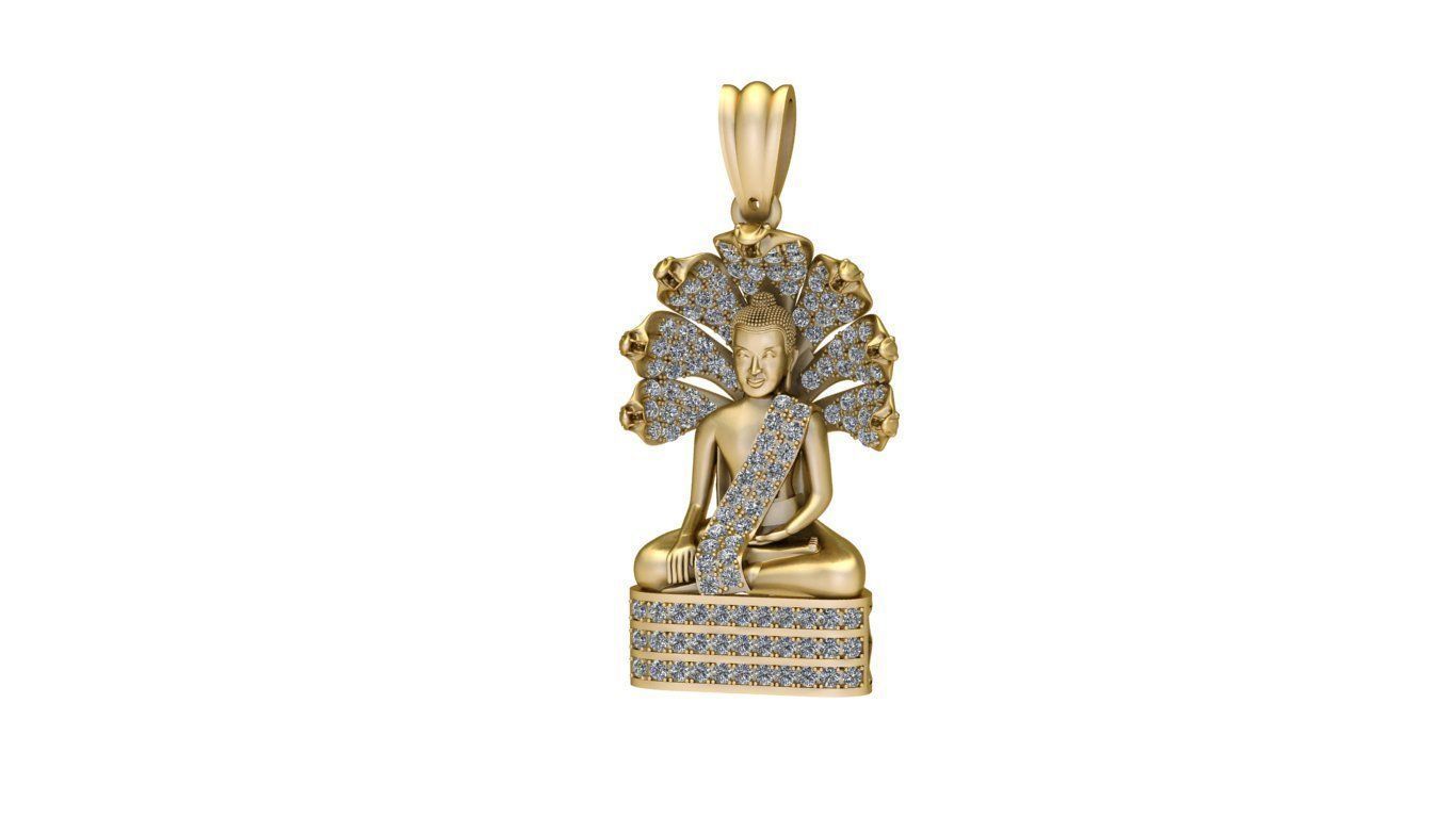 Buddha pendant 3D print model 3D print model_1