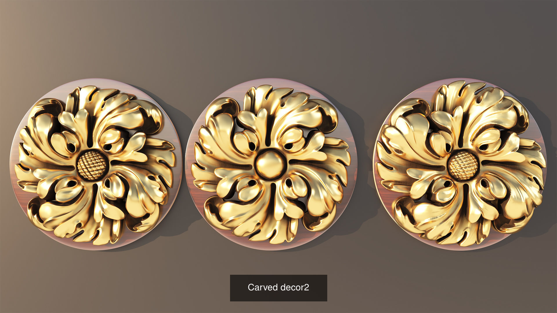 Carved decor 3D Model Collection_7
