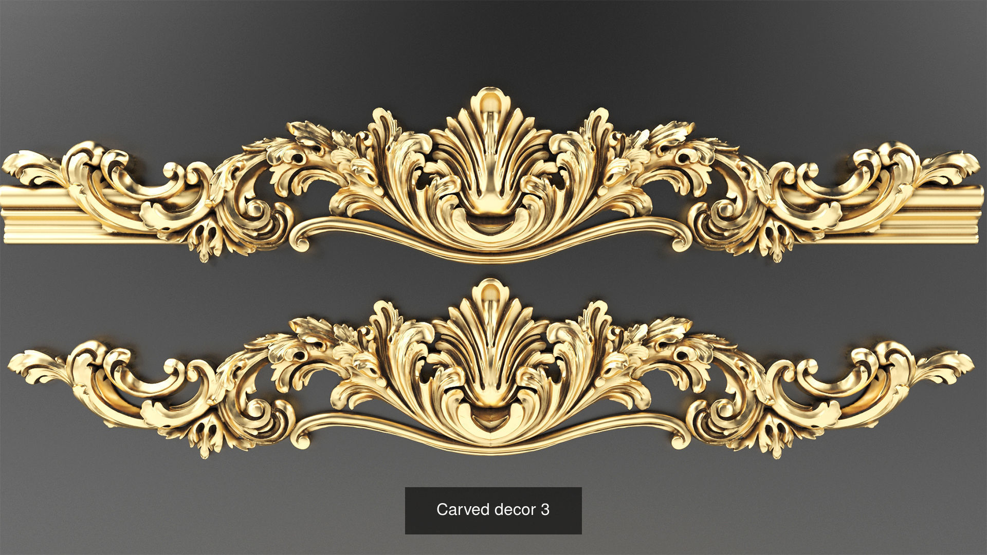 Carved decor 3D Model Collection_5