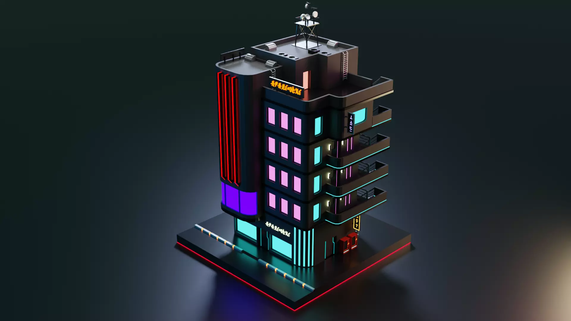 Cyberpunk Apartment 2 3D model_0