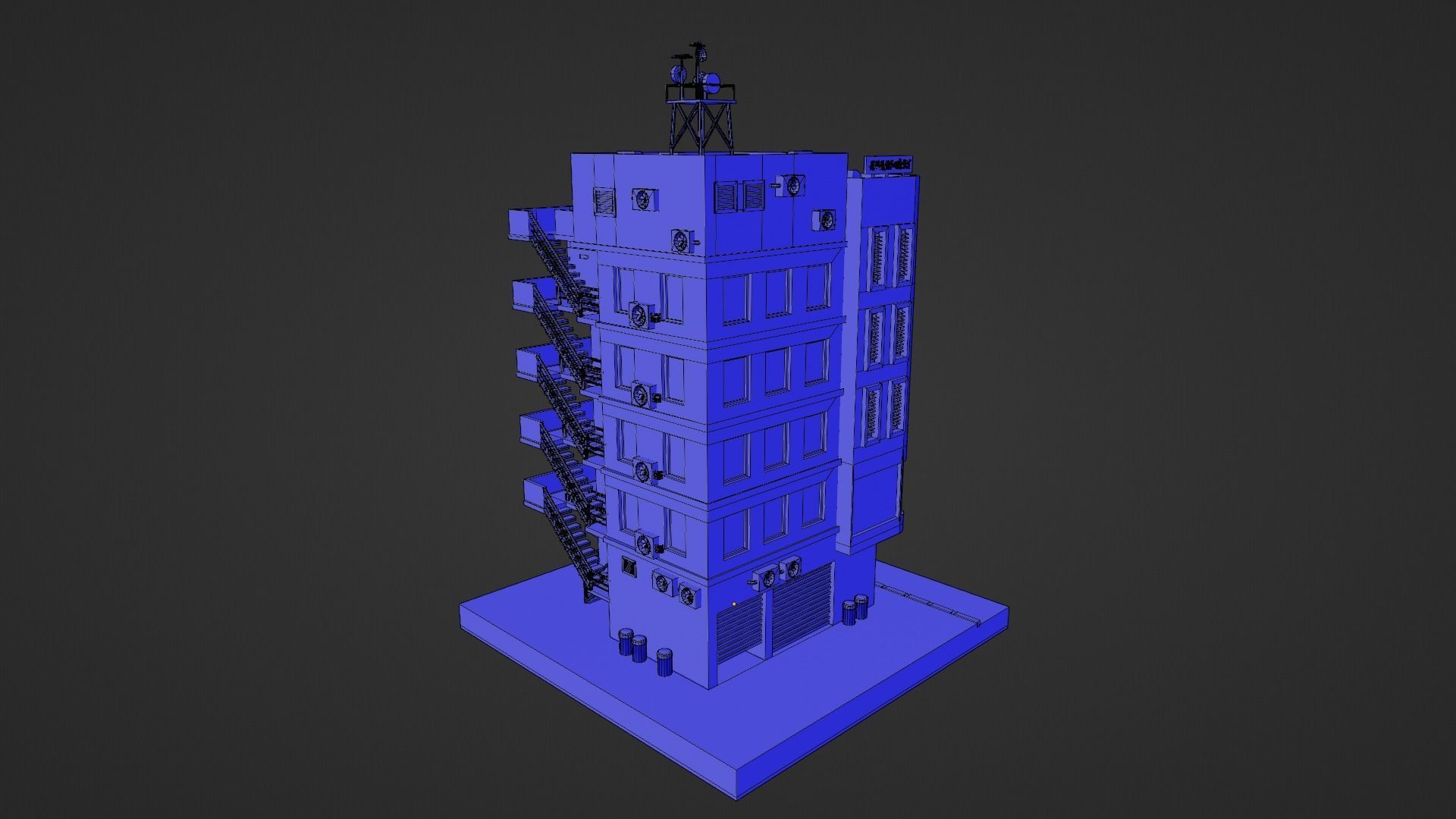 Cyberpunk Apartment 2 3D model_9