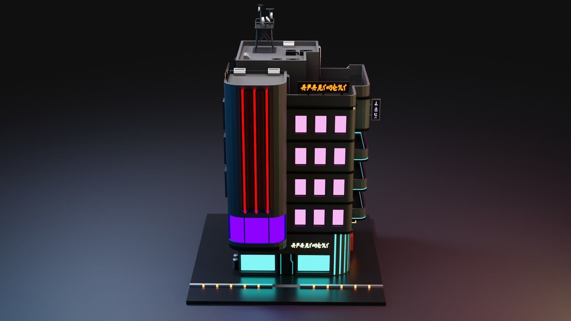 Cyberpunk Apartment 2 3D model_2