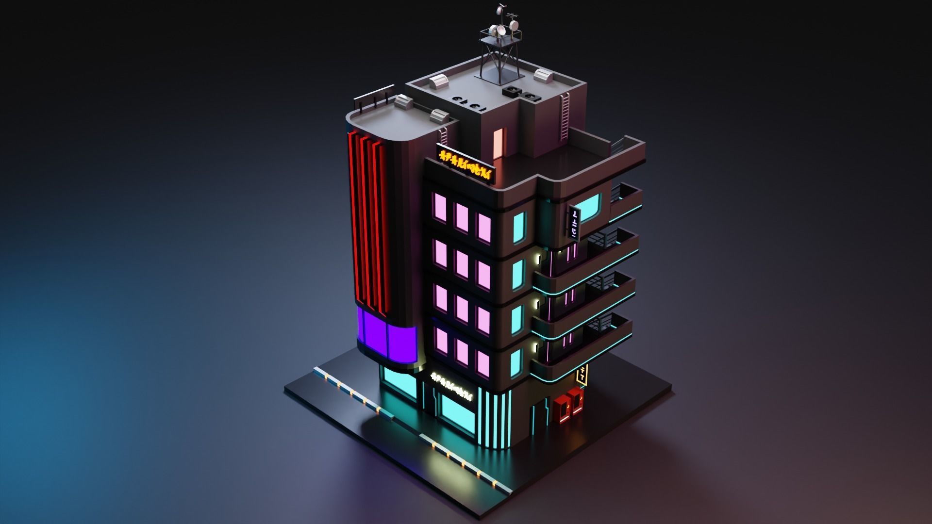 Cyberpunk Apartment 2 3D model_1