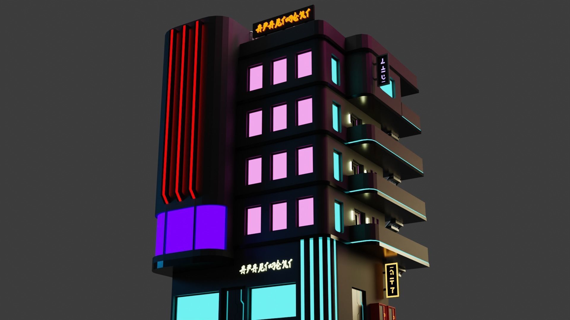 Cyberpunk Apartment 2 3D model_7