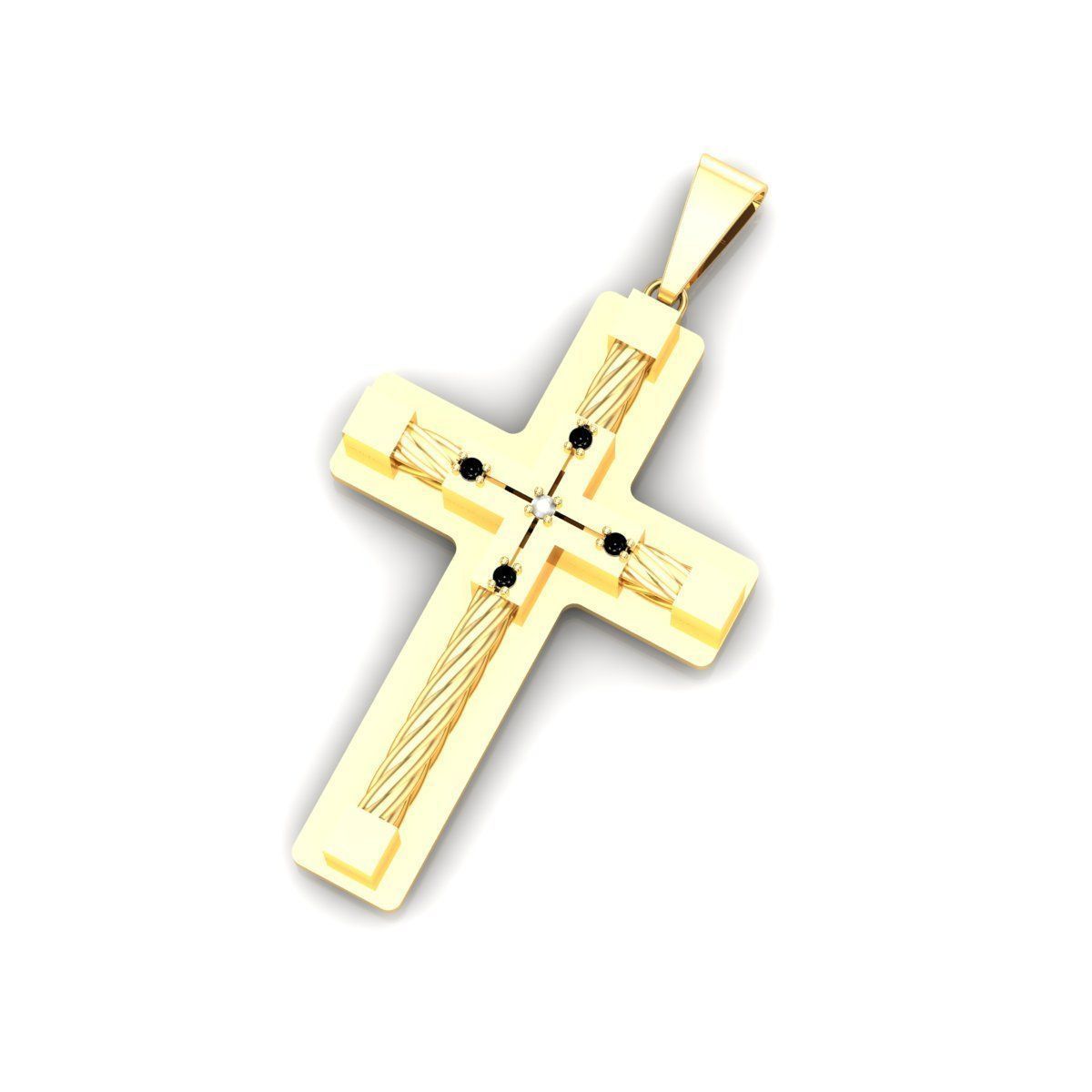 Cross Pendant  3D print model_1