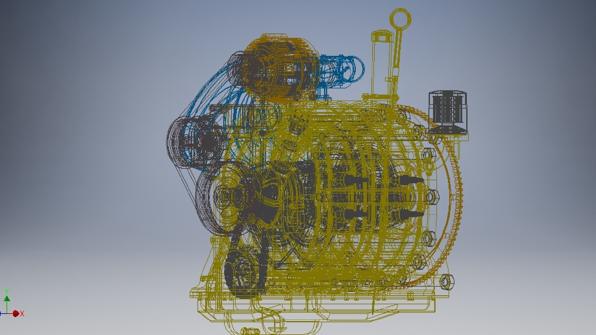 Wankel Engine 3d model 3D model_17