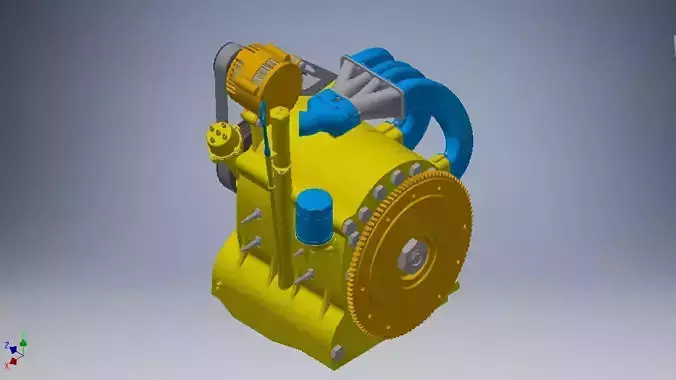 Wankel Engine 3d model 3D model