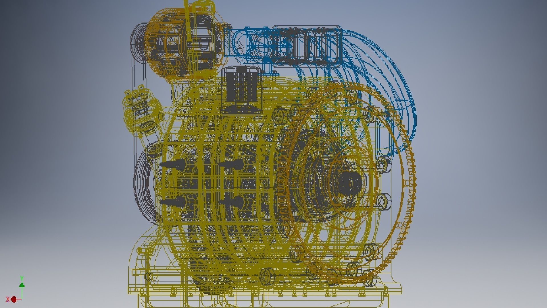 Wankel Engine 3d model 3D model_16
