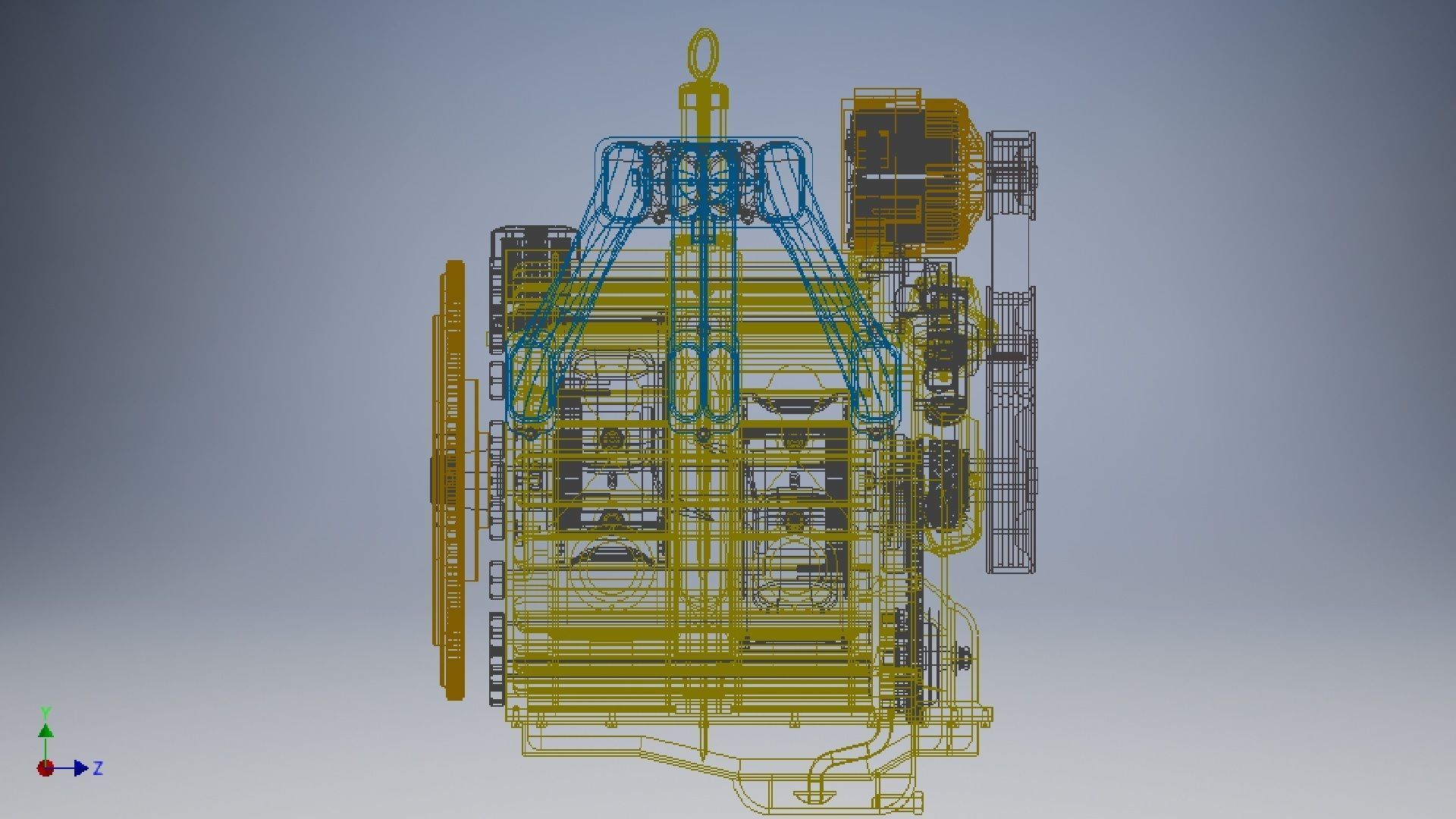 Wankel Engine 3d model 3D model_14