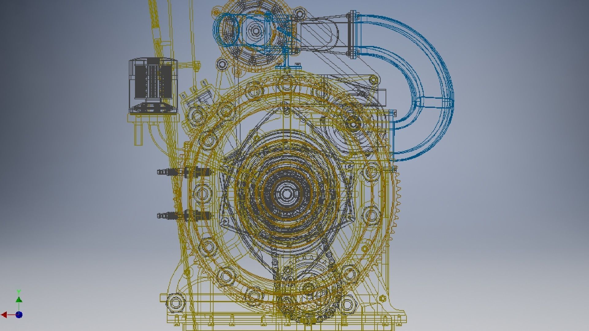 Wankel Engine 3d model 3D model_15