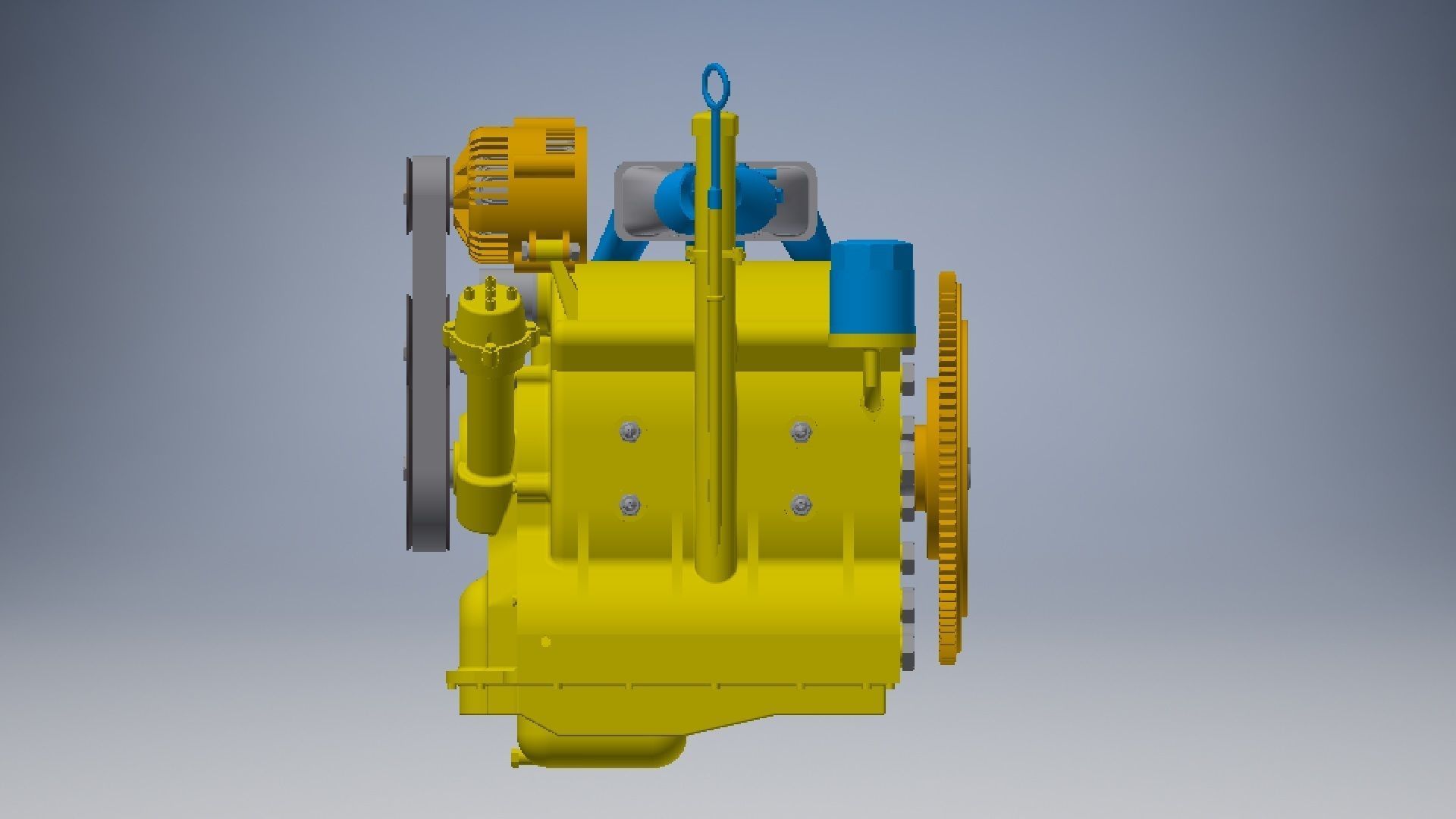 Wankel Engine 3d model 3D model_4