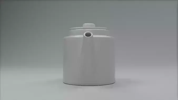 Ceramic White Kettle
