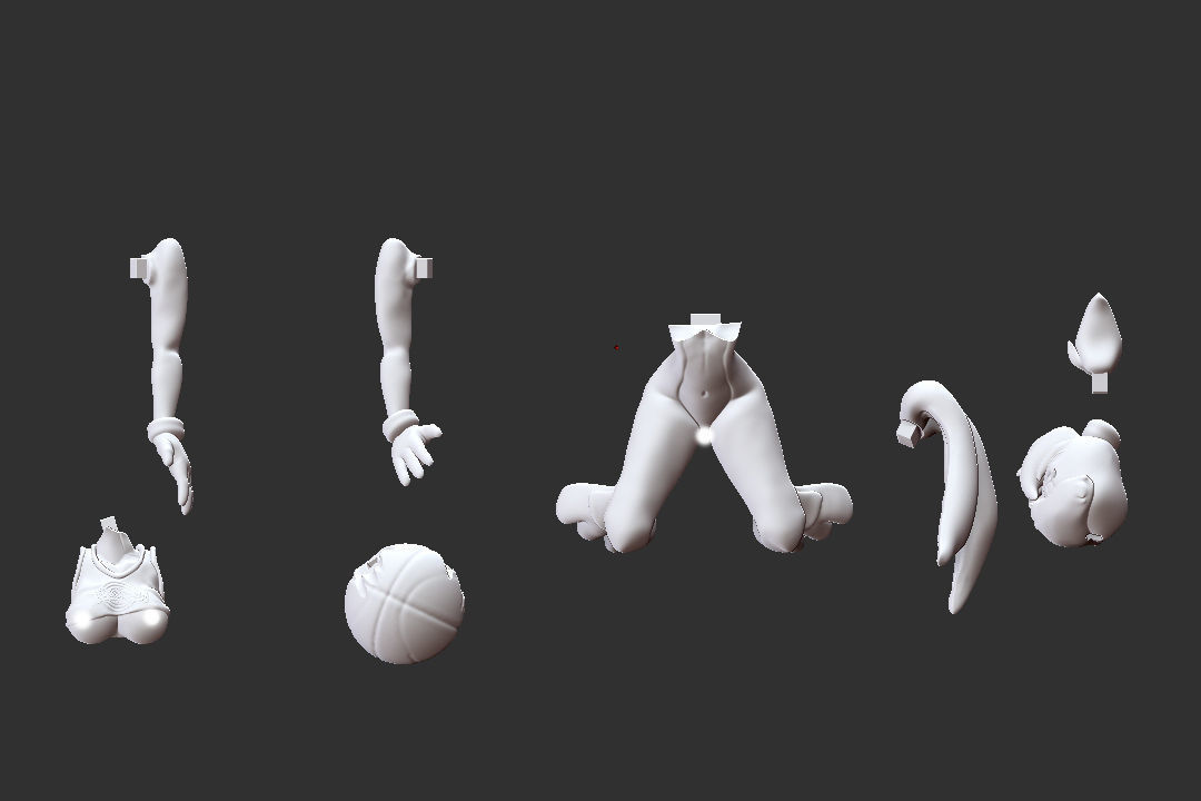 Lola bunny Space Jam sexy pose 3D print model_9