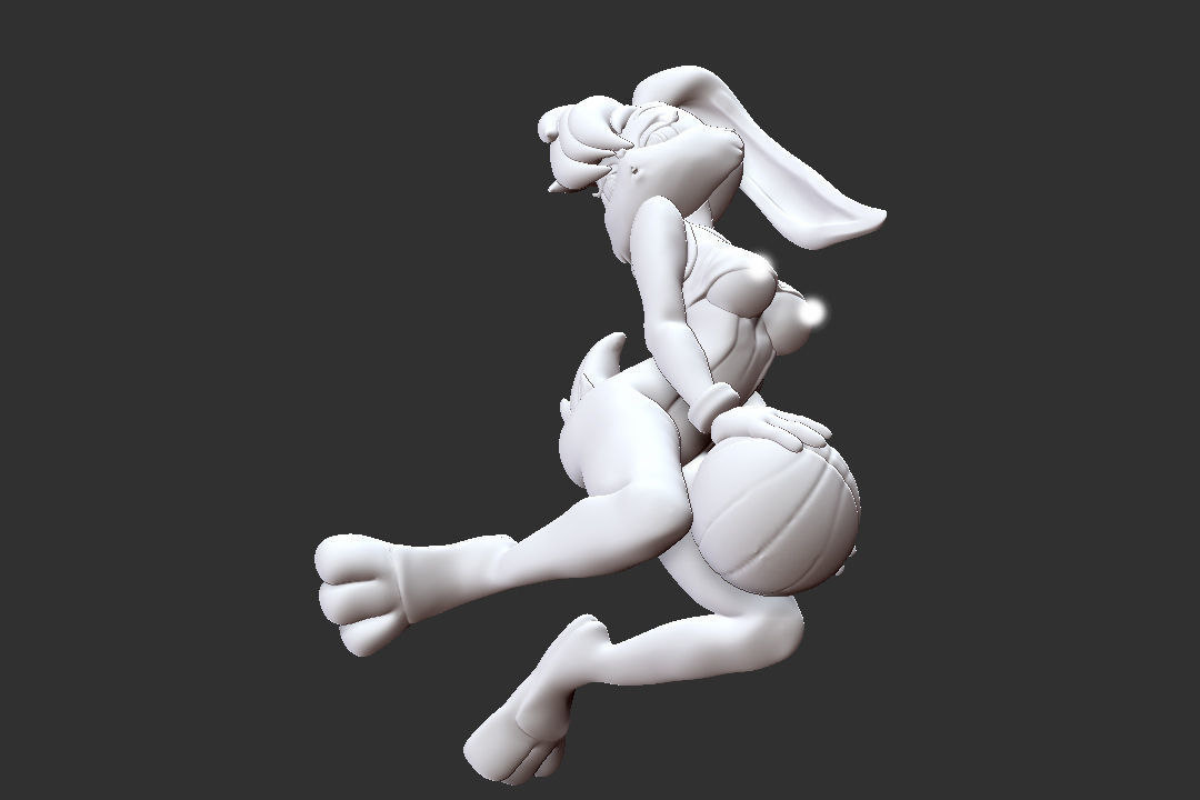 Lola bunny Space Jam sexy pose 3D print model_8