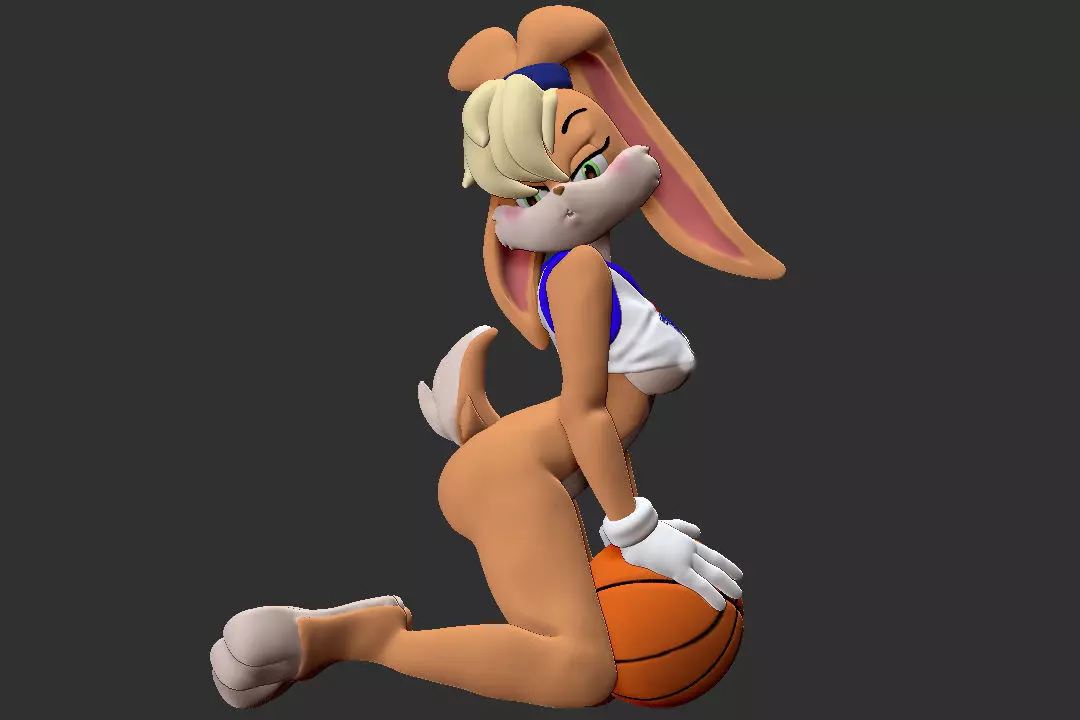 Lola bunny Space Jam sexy pose 3D print model_0