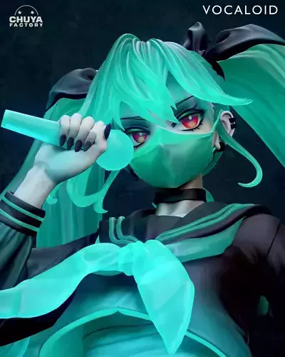 Hatsune Miku 3D print model