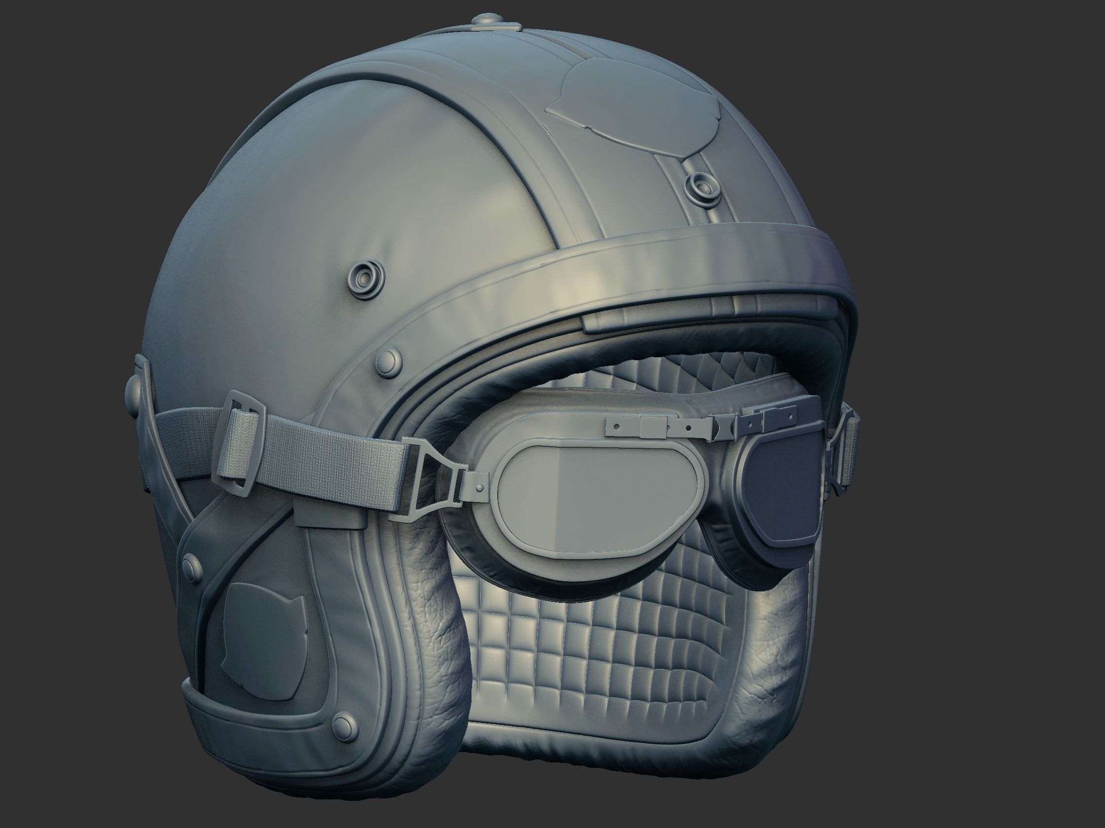 HELMET Low-poly 3D model_3