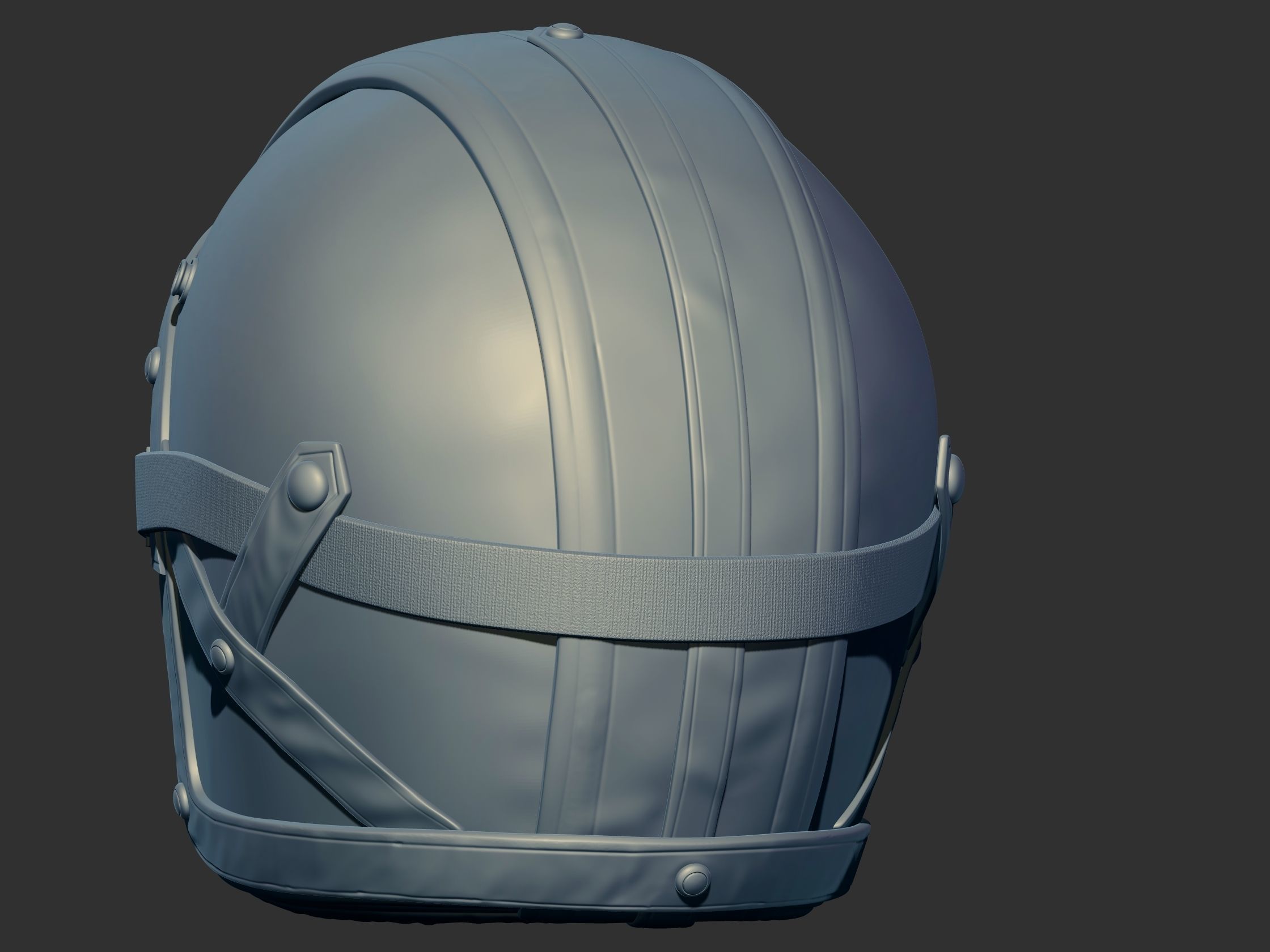 HELMET Low-poly 3D model_5