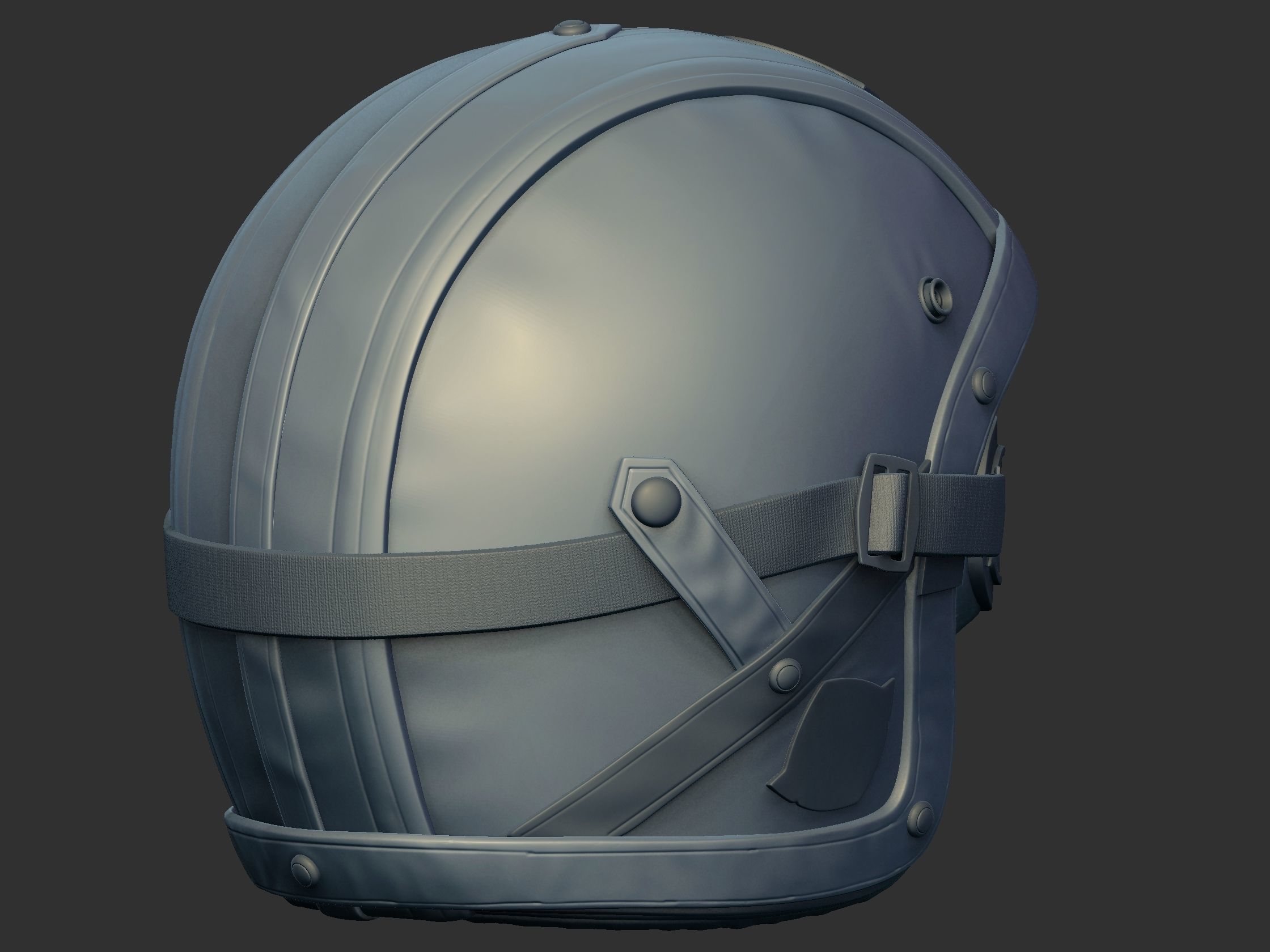 HELMET Low-poly 3D model_4