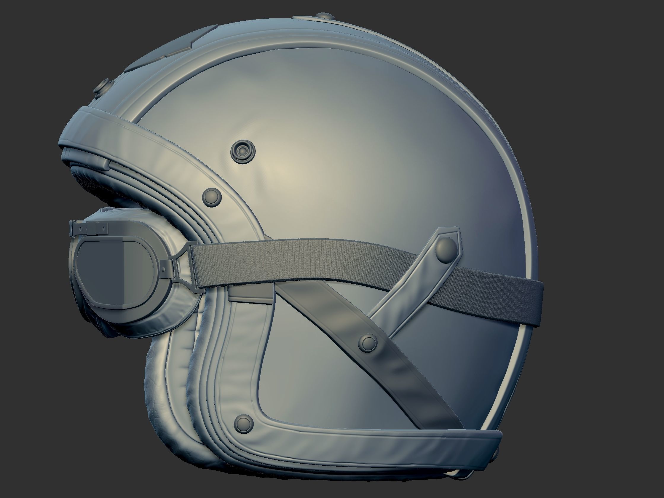 HELMET Low-poly 3D model_6