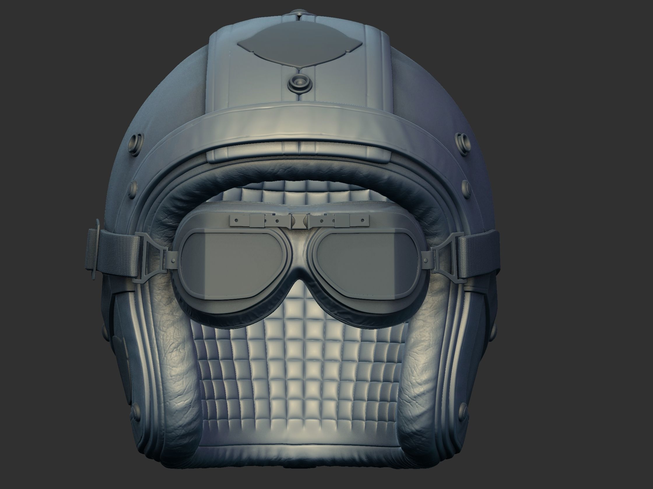 HELMET Low-poly 3D model_2
