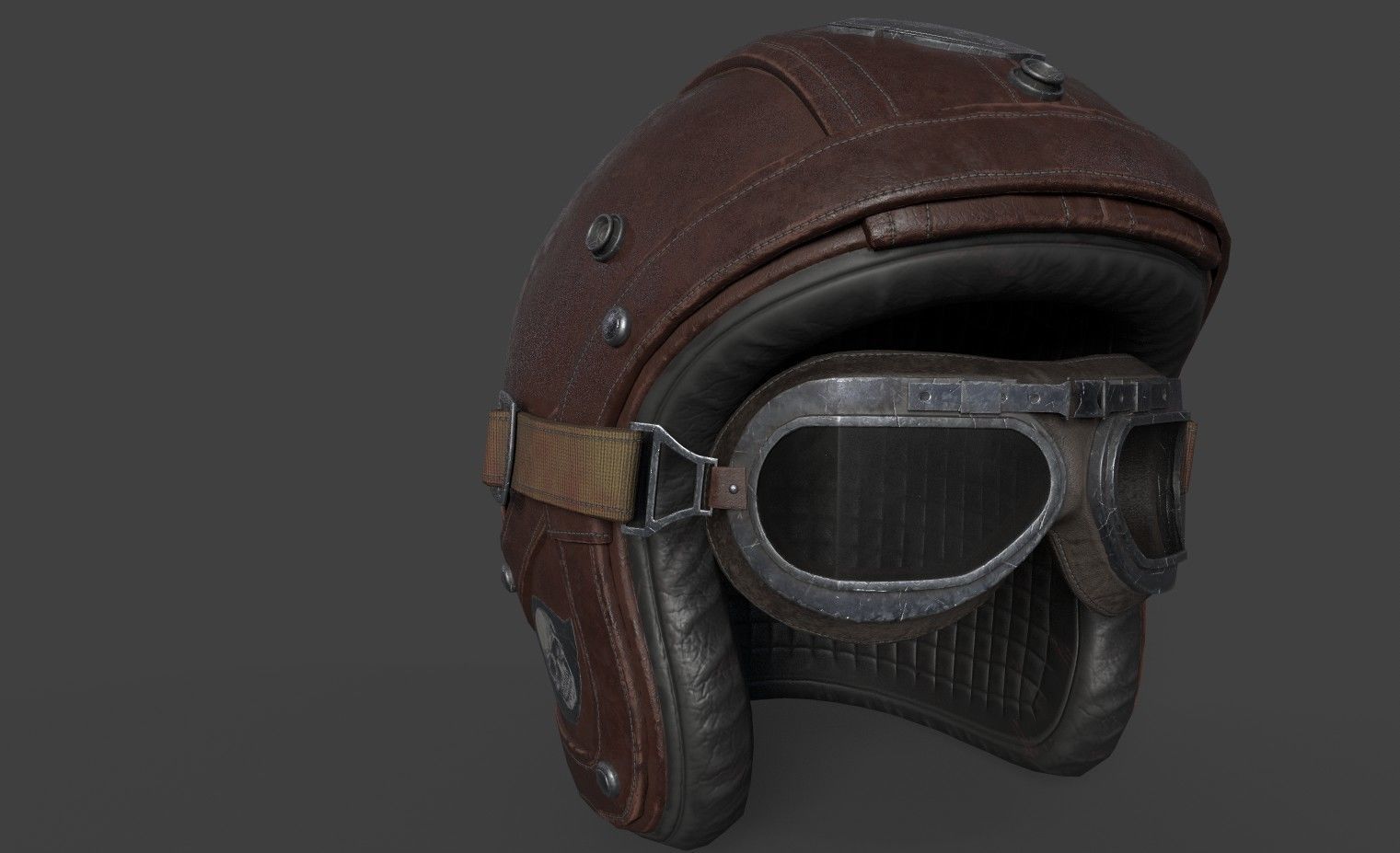 HELMET Low-poly 3D model_7