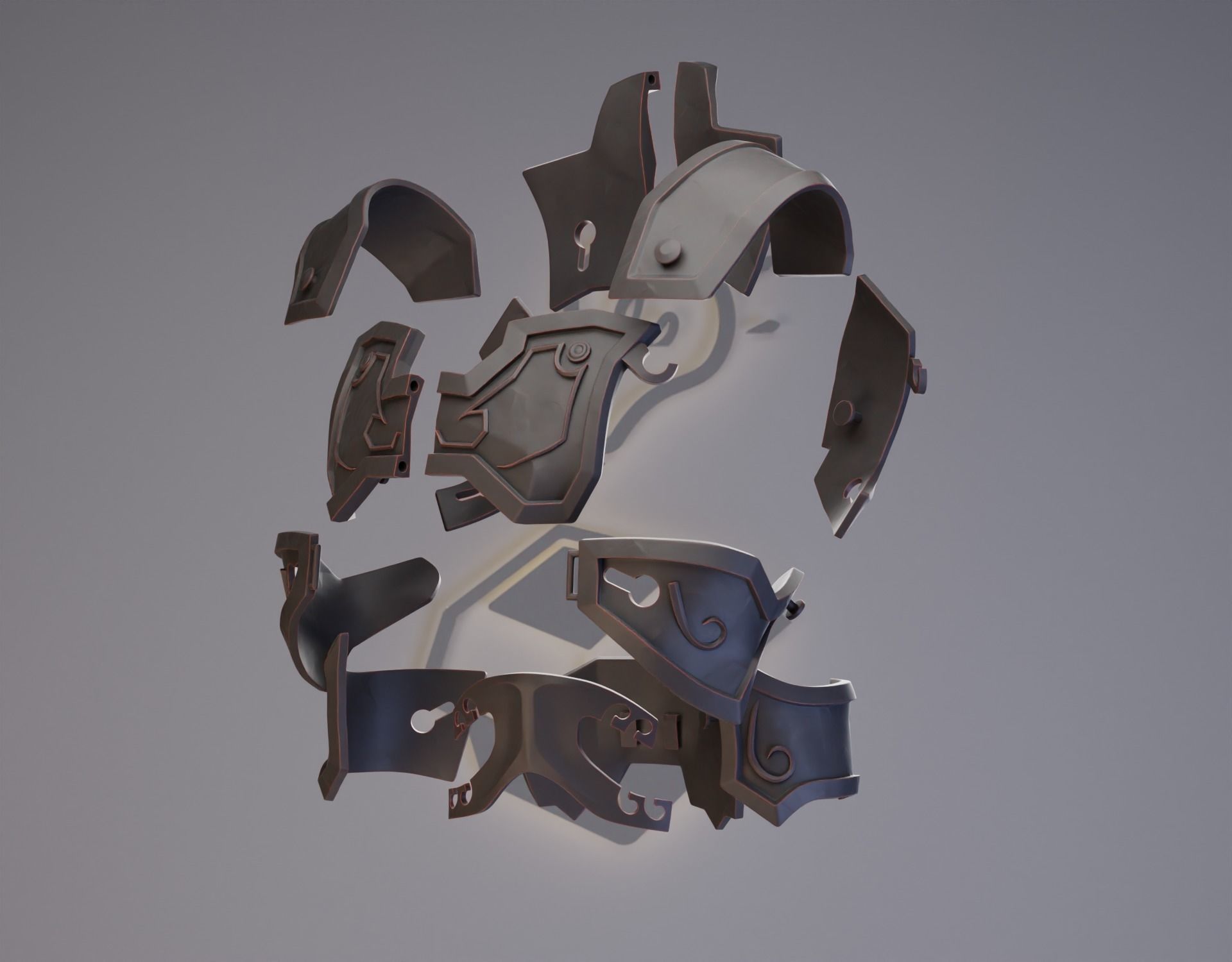 Dreadnaughts Battlegear - World of Warcraft - Tier 3 - Cosplay 3D print model_16