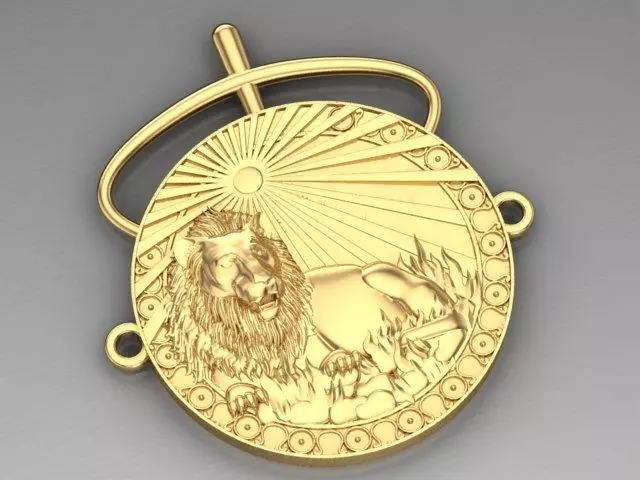 leo pendant 3D print model
