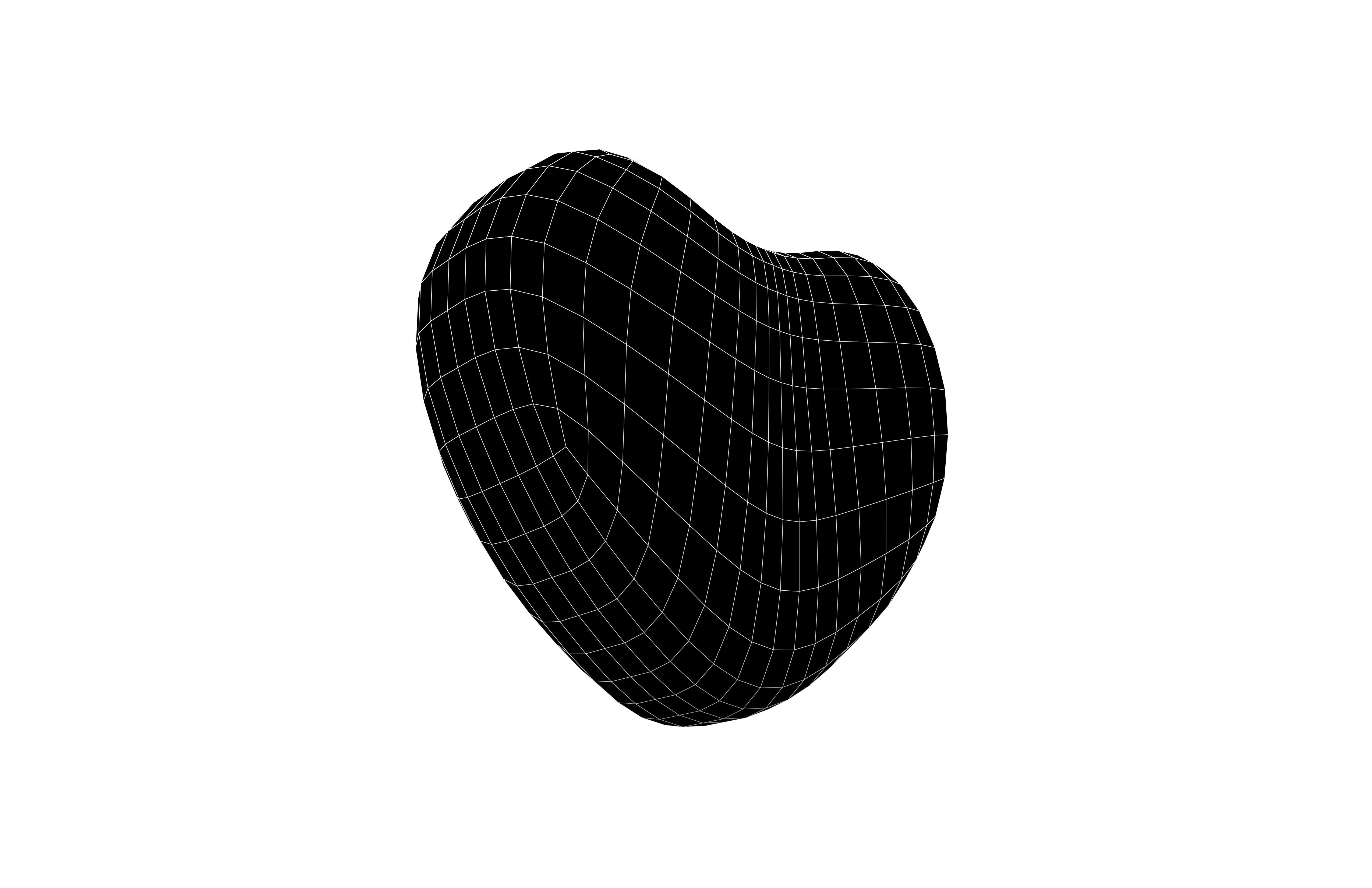 Heart Sponge v1 001 Low-poly 3D model_7